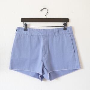 Dickies Juniors High-Rise Fray Hem Worker Shorts Original Twill Size 11/30